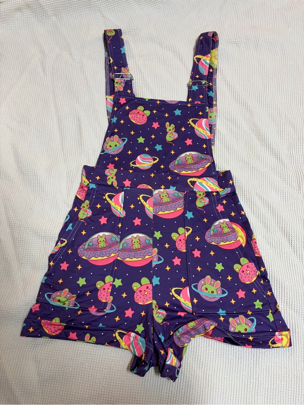 ODU Space bunny donut overalls